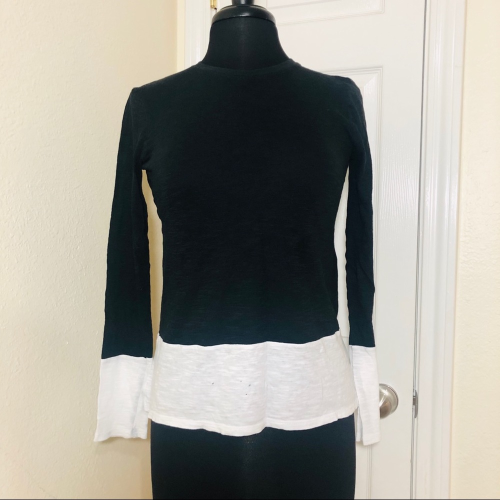 Vince. | Long Sleeve Black and White Shirt Size XS